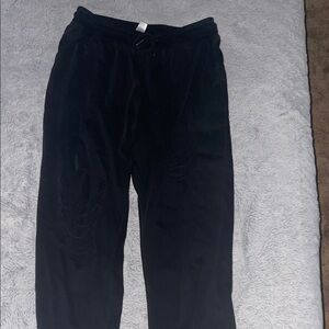 Women’s Ripped Black Pants